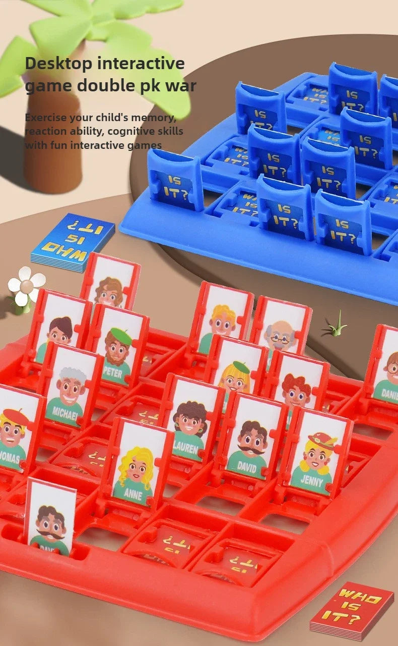 Guess Who I Am Board Game Parent-child Interaction Toy Logical Reasoning CHILDREN'S Puzzle Guess Me You My Character Chessboard