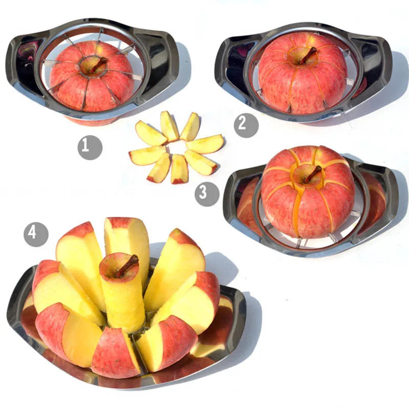 Upgrade Apple Slicer Fruit Cutter Stainless Steel Apple Knife Multifunctional Corer Kitchen Easy To Use Tool Peeler Apple Slicer