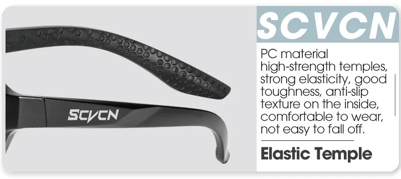 SCVCN Men Bike Photochromic Glasses Cycling Sunglasses for Women Sports Running MTB Biking Eyewear Road Mountain Bicycle Goggle