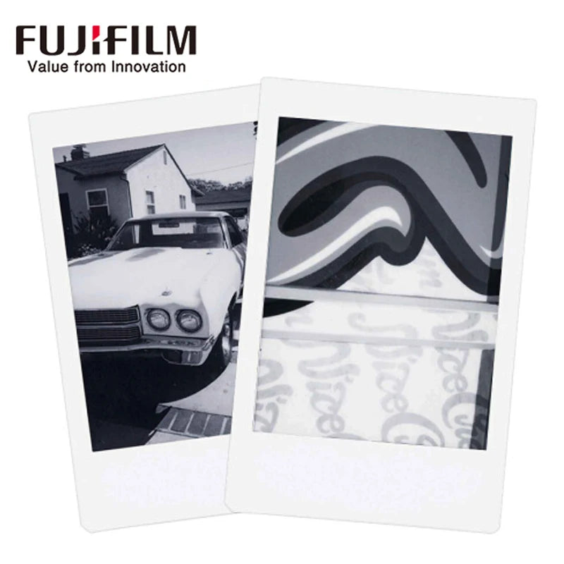 10-100 Sheets Fujifilm Fuji Instax Mini 12 11 8 9 Black and white Monochrome Films for Instant Mini 8 9 7s 25 Camera Photo Paper
