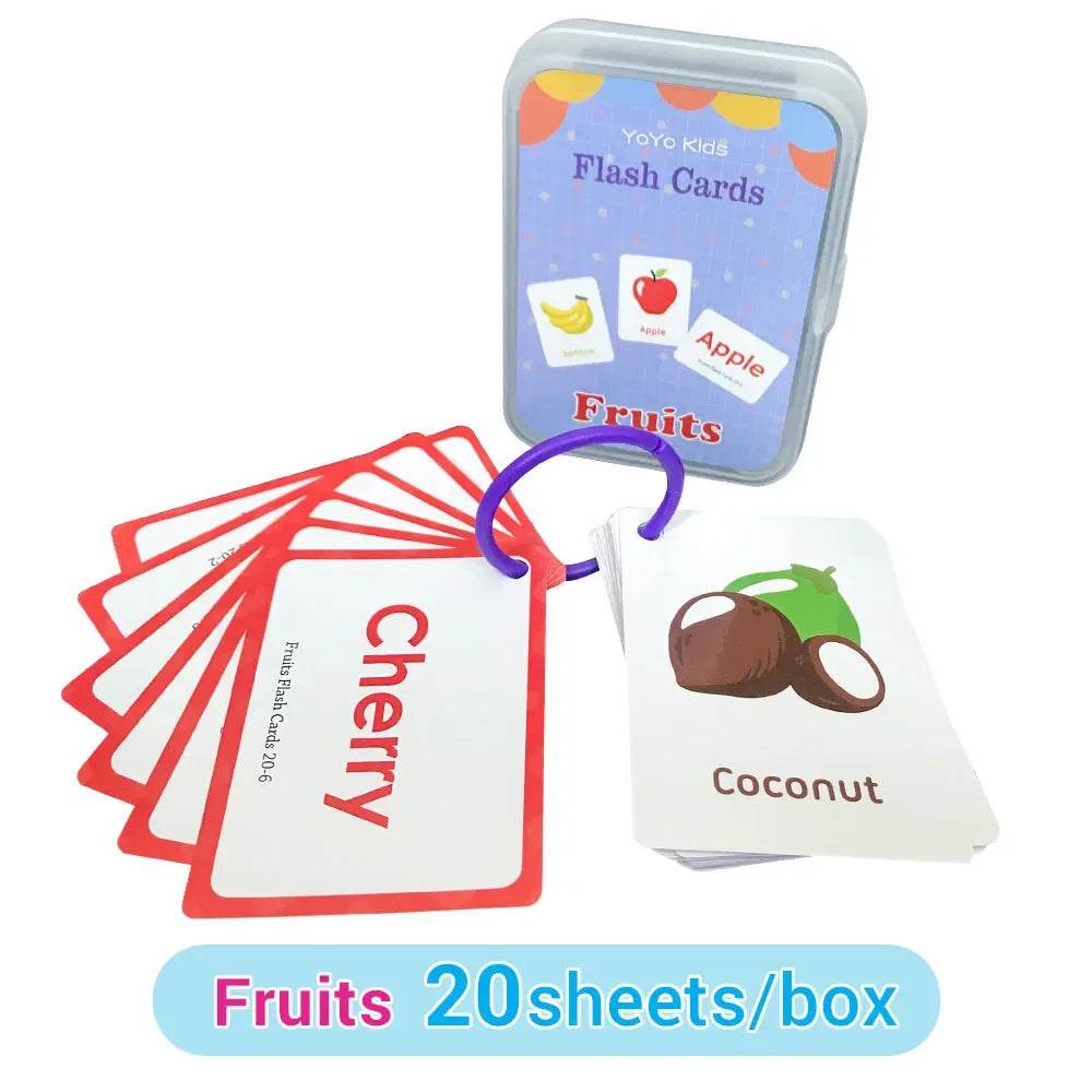 Kids English Words Learning Flashcards Reading Enlightenment Cards Home School Educational Toys Montessori Teacher Teaching Aids - AIAZ