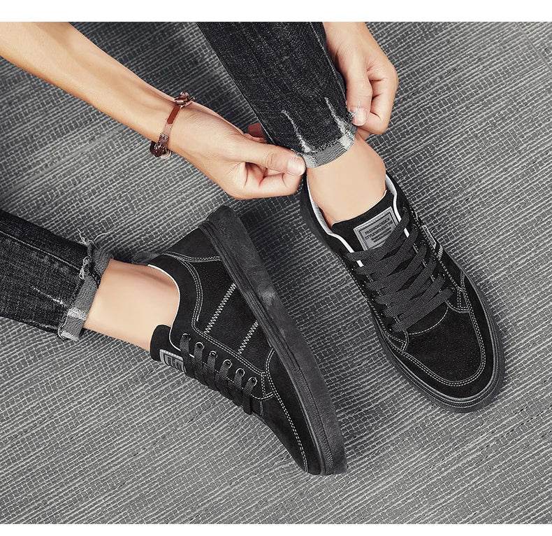 Men's Shoes 2025 New Spring Work Safety Shoes, Anti-slip, Wear-resistant, Versatile Casual Sports Work Shoes, Men's Board Shoes - AIAZ