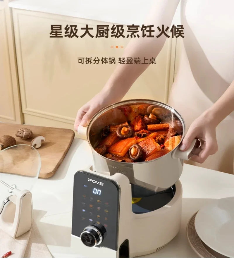 new Fully automatic intelligent cooking robot cooking artifact household multi-functional integrated automatic cooking pot