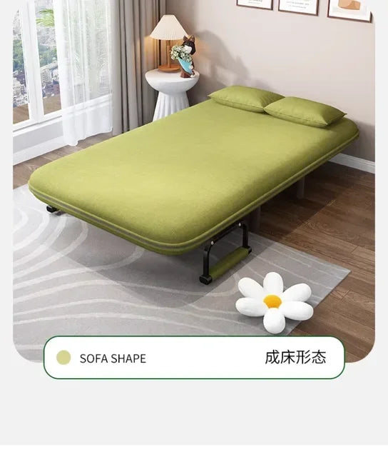 Modern Simple Foldable Sofa Bed Multi-functional Internet Celebrity Living Room Double Push Retractable Sofa Home Furniture