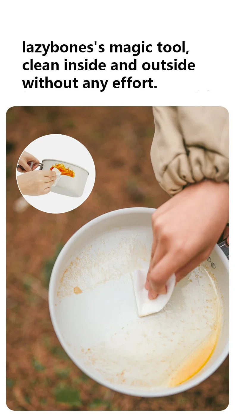 Naturehike Camping Cookware Ceramic Non-Stick Set Of Pots Outdoor Portable Tableware Kettle Frying Pan Cookset Kitchen Utensils