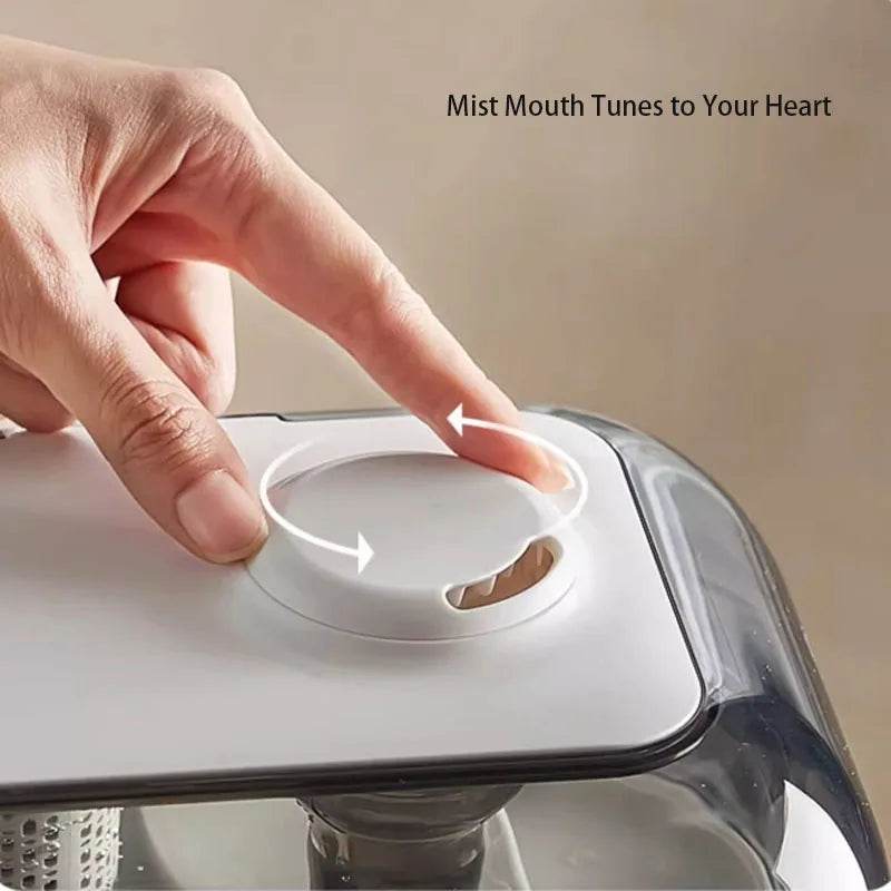 Humidifier, quiet and quiet bedroom, pregnant women and babies, air purification, sterilization, intelligent large spray humidif - AIAZ