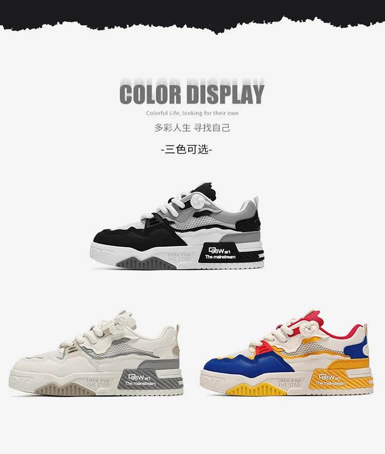 Men Shoes Platform Male Sneakers 2025 New Vulcanized Shoes for Men Casual Running Shoes Large Size 45 46 Hot Sapatos Masculinos - AIAZ