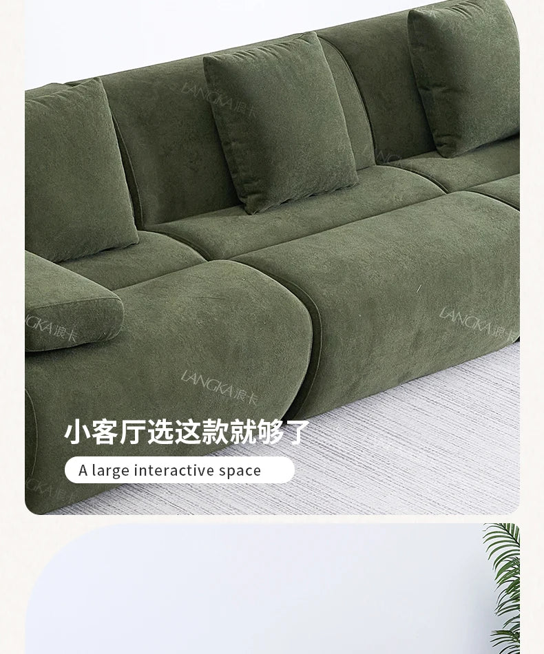Design Large Green Sofas European Filler Armrest Salon Living Room Sofas Compressed Bedroom Lazy Divano Compresso Home Furniture