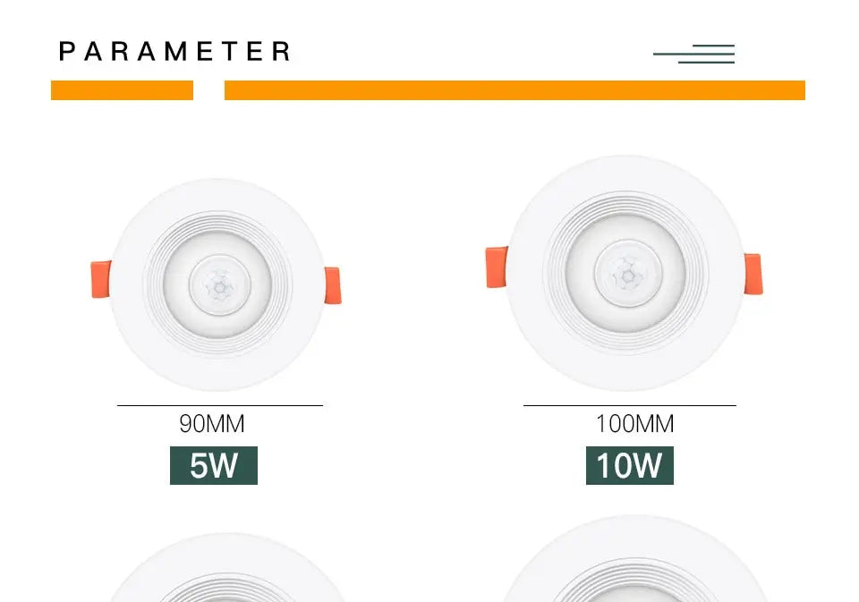 LED Downlights PIR Motion Sensor Down Light 5W 10W 15W 20W Recessed Ceiling Light Cold White Night Lamp LED Spotlight Downlight