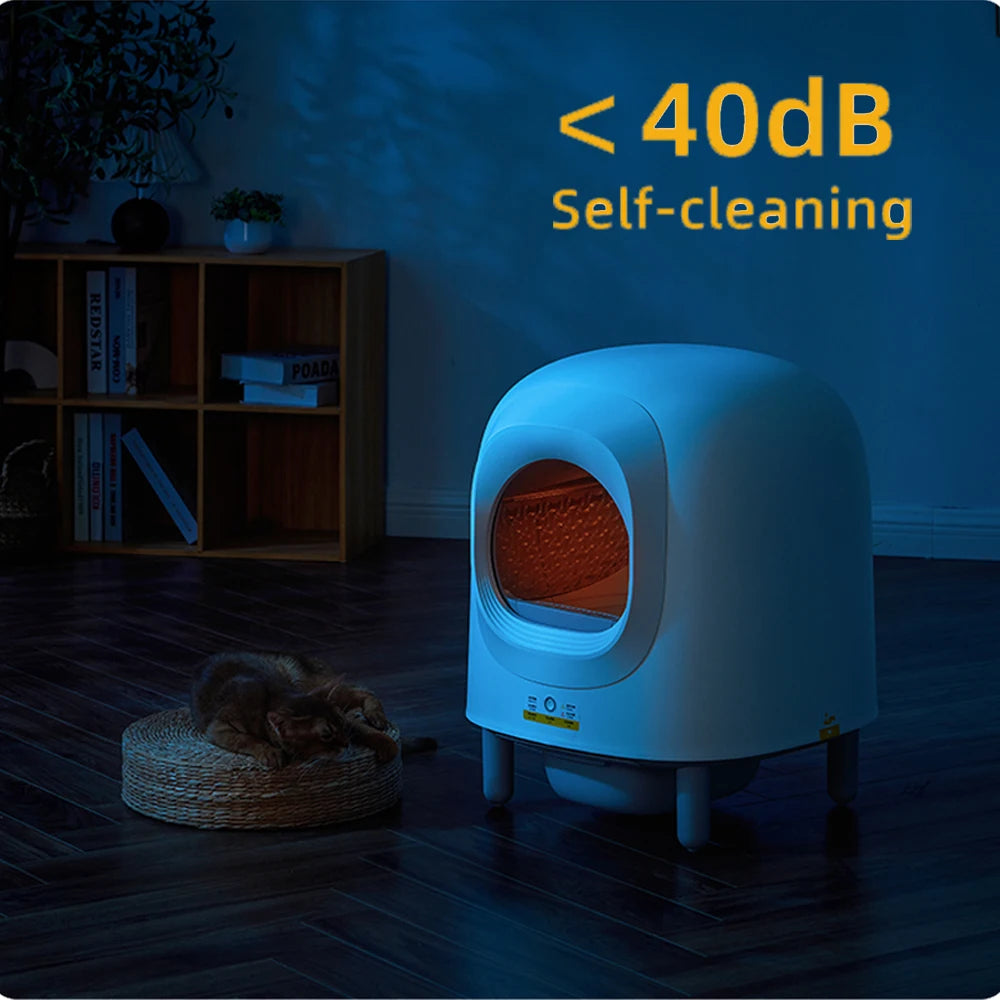 Petree 2.0 pro 2024 New 56L Automatic Smart Cat Litter Box Self Cleaning Fully Enclosed Cat Litter Box Pet Toilet Litter Tray
