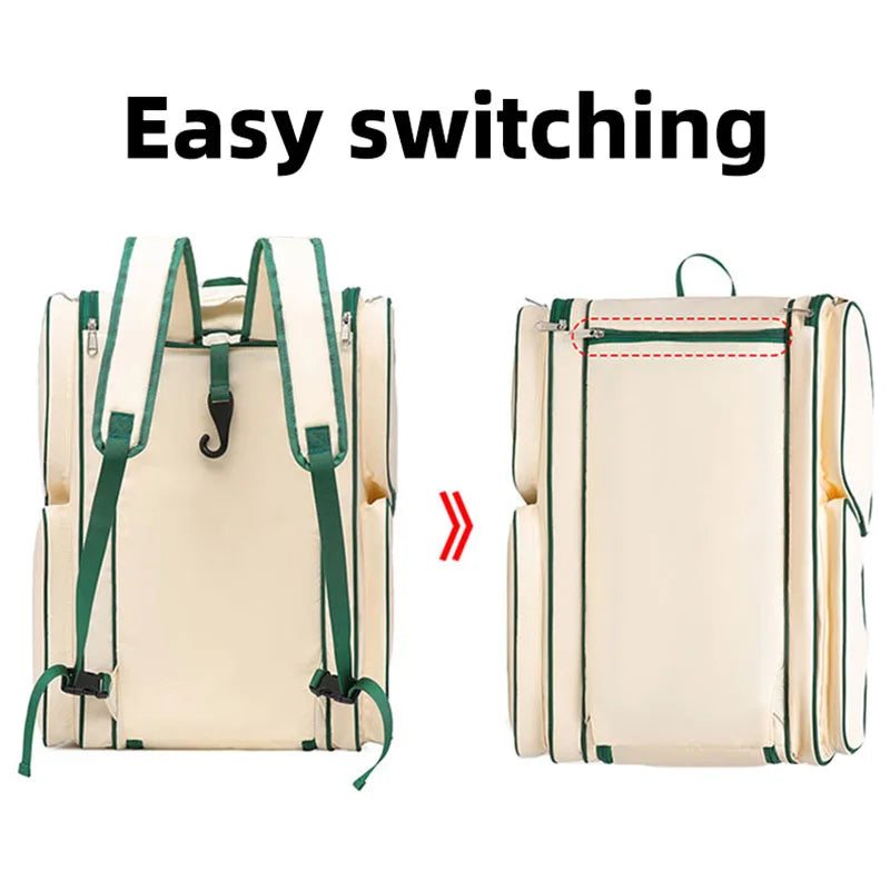 Badminton Tennis Rackets Backpack Large Capacity Gym Fitness Sports Training Shoulder Bag Shoes Pocket Outdoor Luggage Handbag