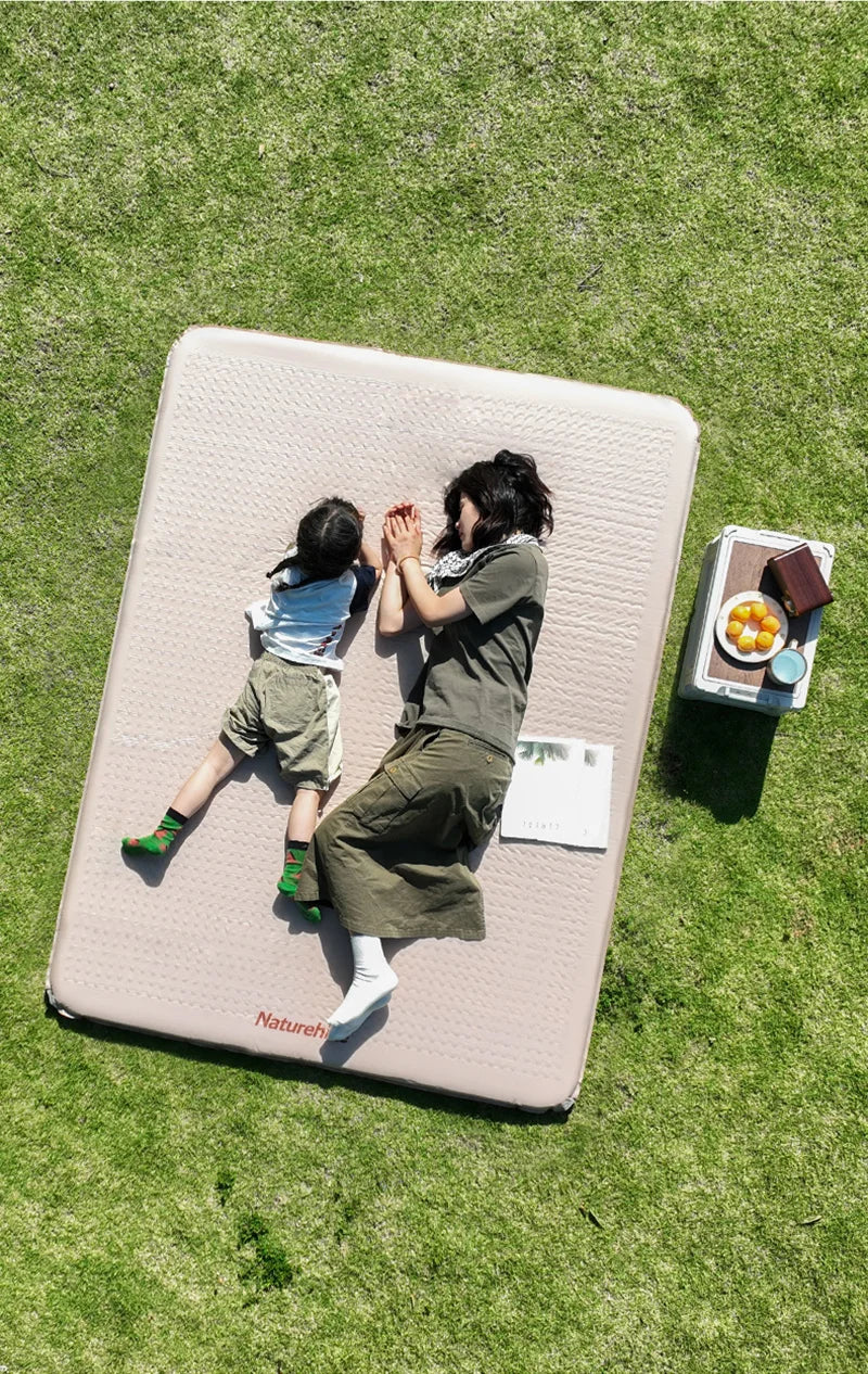 Naturehike 2025 New Self Inflating Air Mattress 6cm Thicken Ultralight Picnic Sleeping Pad Folding Outdoor Camping Air Mat