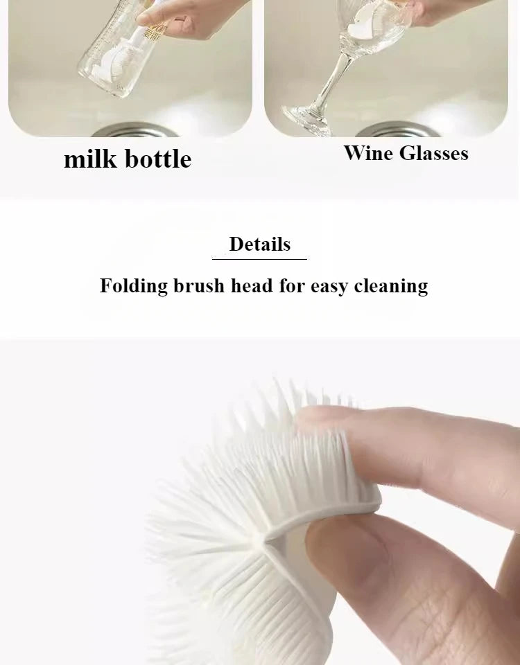 1PC Cup Brush Cleaning Long Handle Small Brush Mug Breaker Special Cleaning Crevice Glass Cup Bottle Brush Cleaning Tools