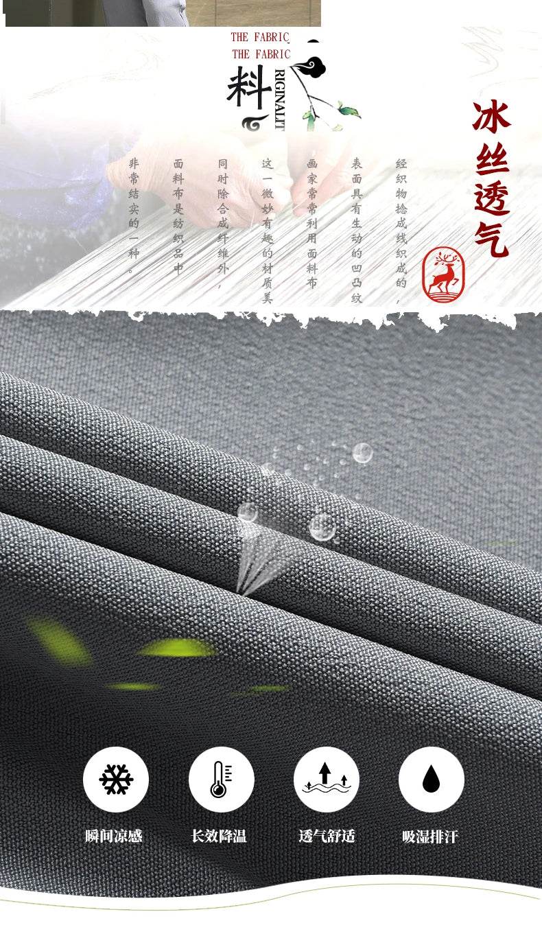 Men's sets (Shirt + trousers) 2025 summer new style men fashion shirt short sleeve shirt High quality shirts male Two Piece - AIAZ