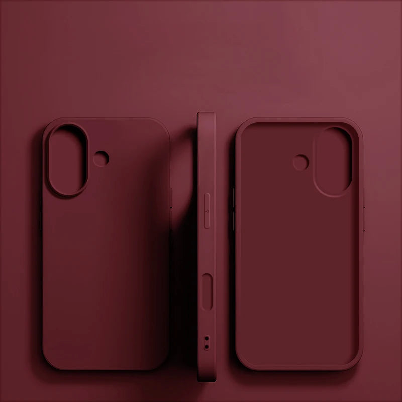 Luxury Liquid Silicone Phone Case for APPLE iPhone 11 13 12 14 15 16 Pro Max Cases for iPhone 15 Plus Shockproof Protector Cover