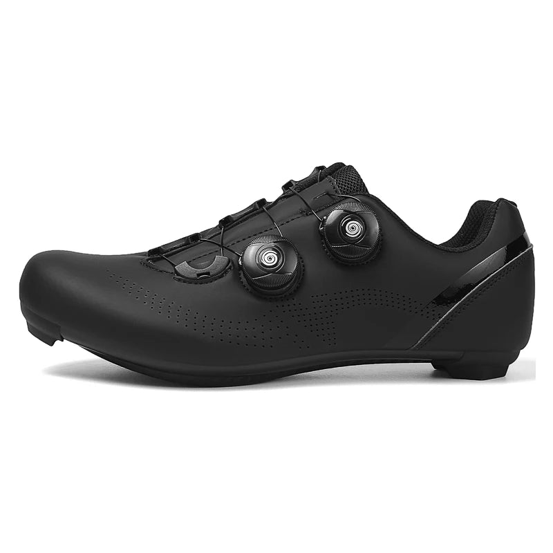 Breathable road cycling shoes for indoor and outdoor cycling, adjustable buckle closure, durable TPU sole, cycling accessories