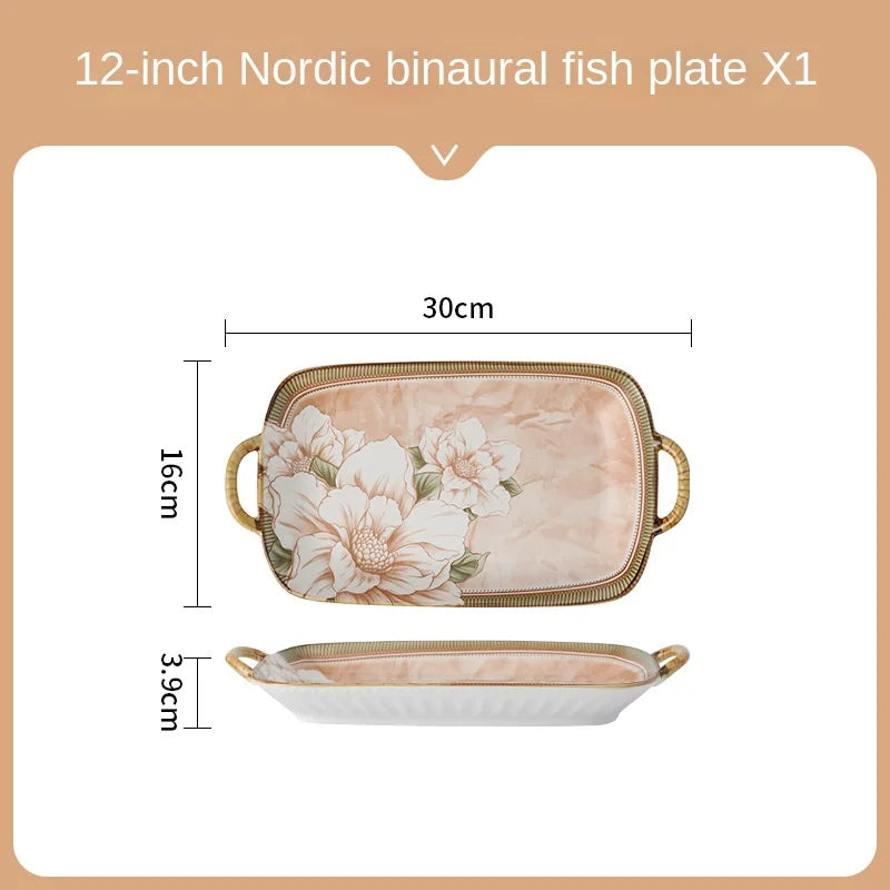 High-quality Ceramic Spoons Wholesale Combinations Household Gift Tableware Sets