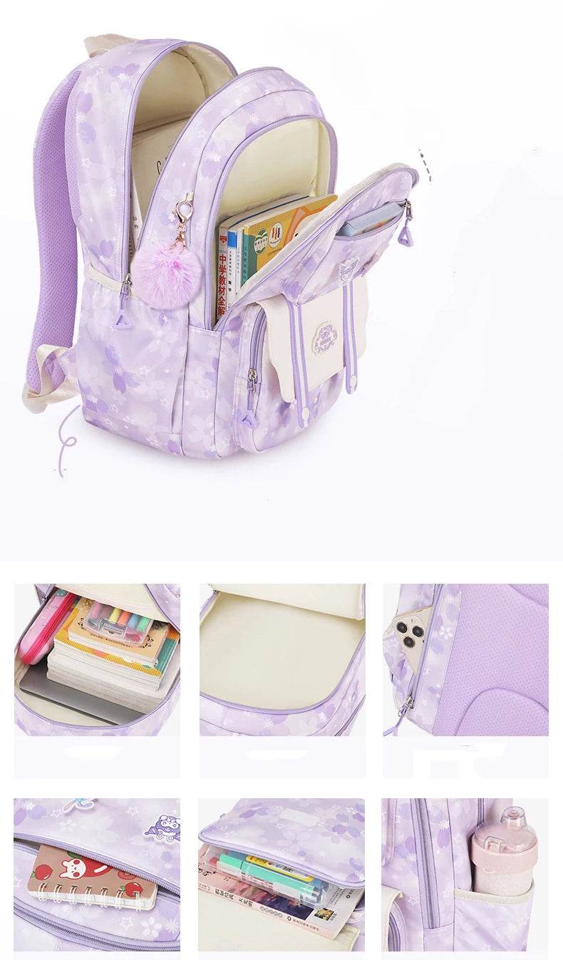 School Bags for Girls Primary School Backpacks Kids Waterproof Princess Backpack Children Cute Bookbag Mochilas Para Estudiantes - AIAZ