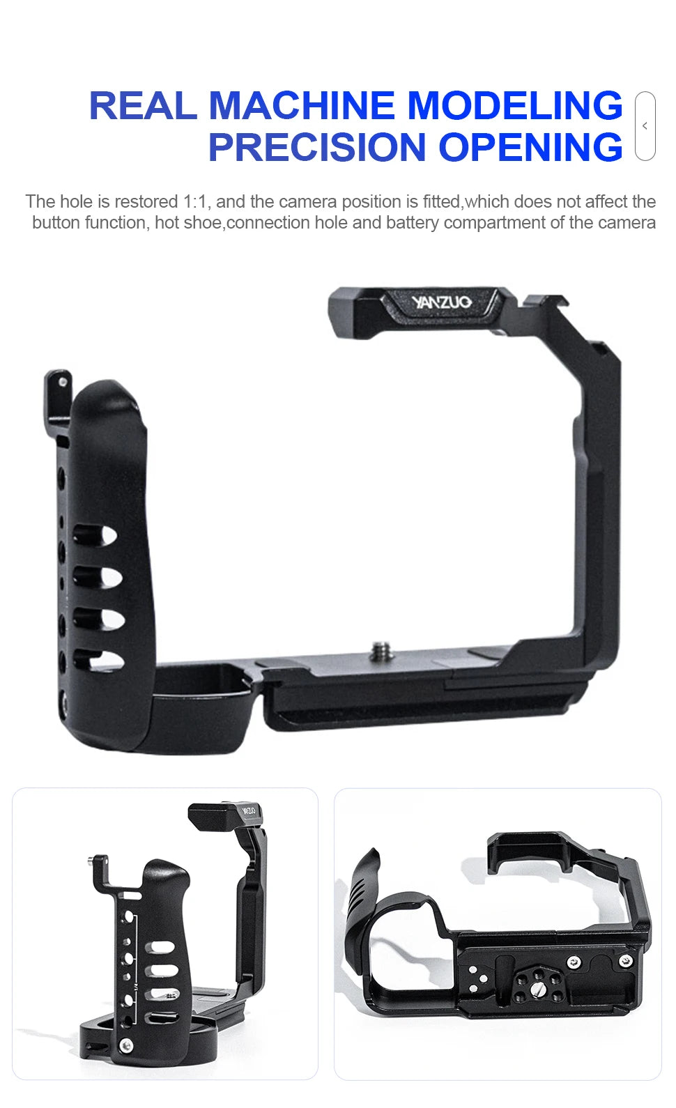 YANZUO Portable Camera G9 Rabbit Cage Kit Suitable For Panasonic Lumlx G9 Camera Metal Protective Frame 1/4 Hole Camera Cage