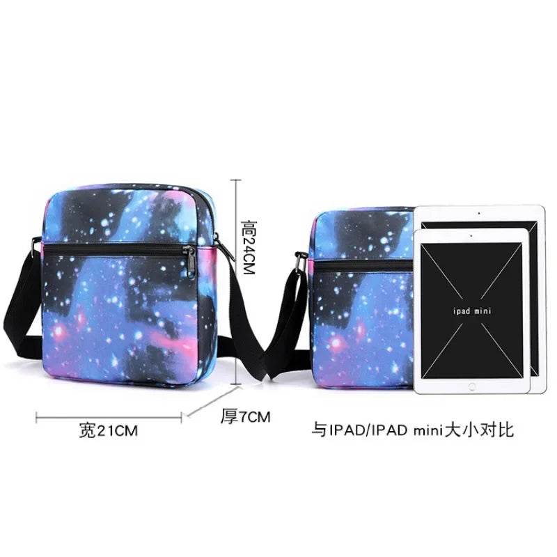 Football Star Children Backpack Large-capacity Schoolbag Shoulder Bag Pencil Case Three-piece Schoolbag Primary School Students - AIAZ