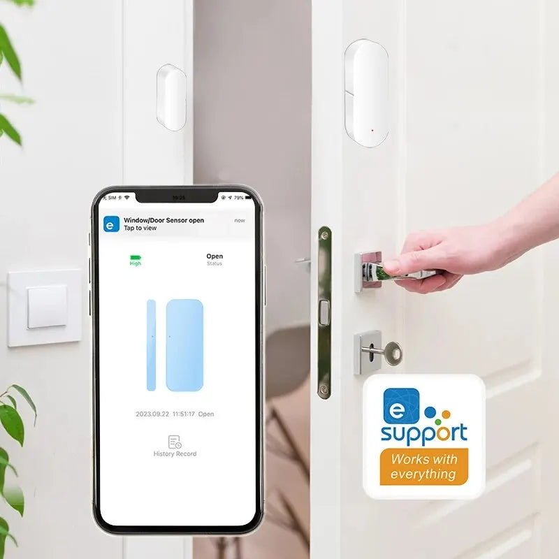 Zigbee Smart Door Window Sensor Open/Closed Detectors EWeLink App Control Security Alarm Work With Alexa Google Home