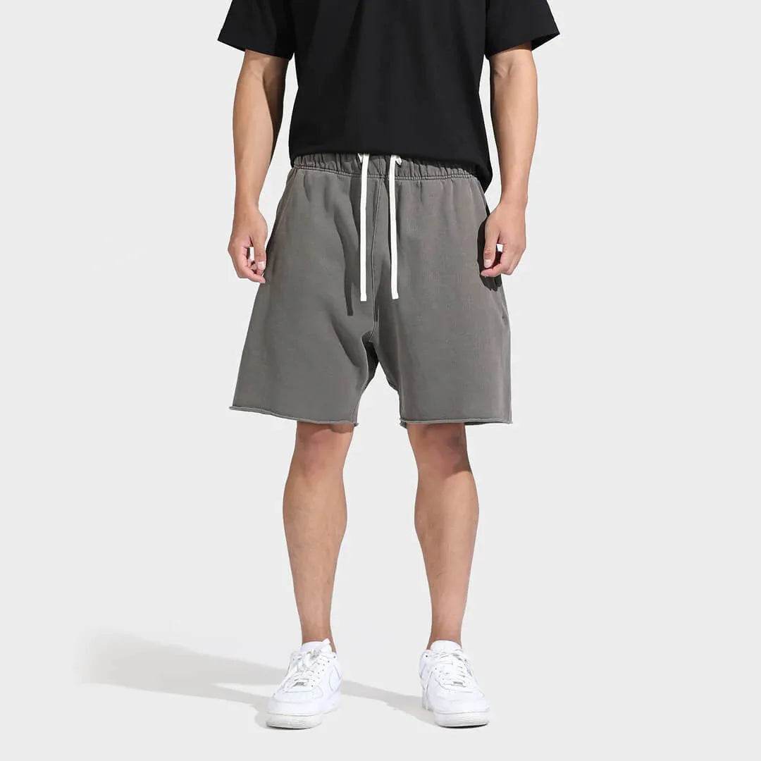 2025 New Sports Shorts Men's Summer Trend Fitness Training Zipper Pocket Four Or Five Quarter Pants Solid Color Everything - AIAZ