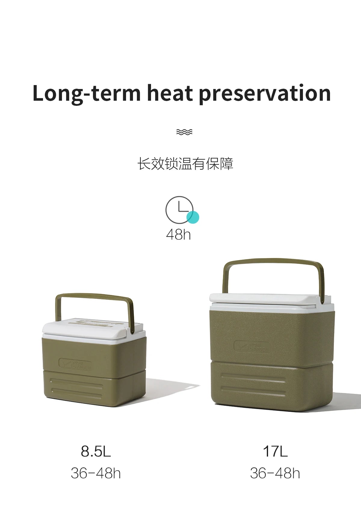 MOBI GARDEN Camping Cooler Box Ice Box Food&Drink Portable Outdoor Picnic Keep Fresh Refrigerator