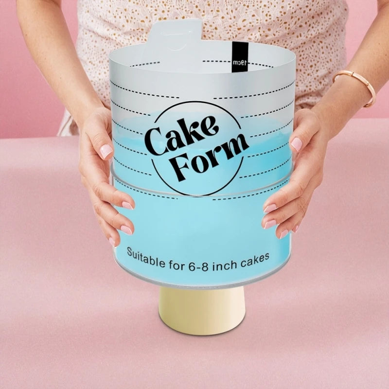Adjustable Round Cake Ring Mold Retractable Fondant Mousse Cake Ring Acrylic Circle Baking Ring Cake Tools Round Cake Form Kit
