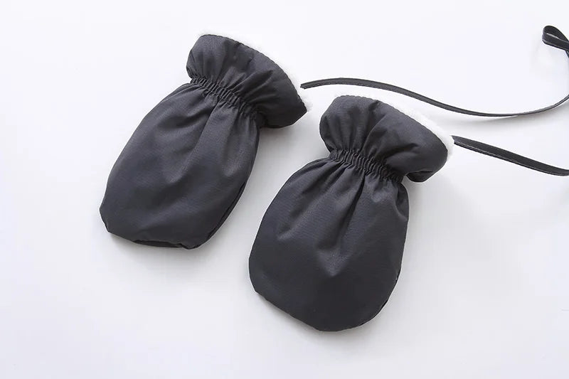 Winter Newborn Baby Girl Jumpsuit Thicken Baby Ski Suit With Gloves Belt Baby Romper Warm Infant Snowsuit Children Clothing Set