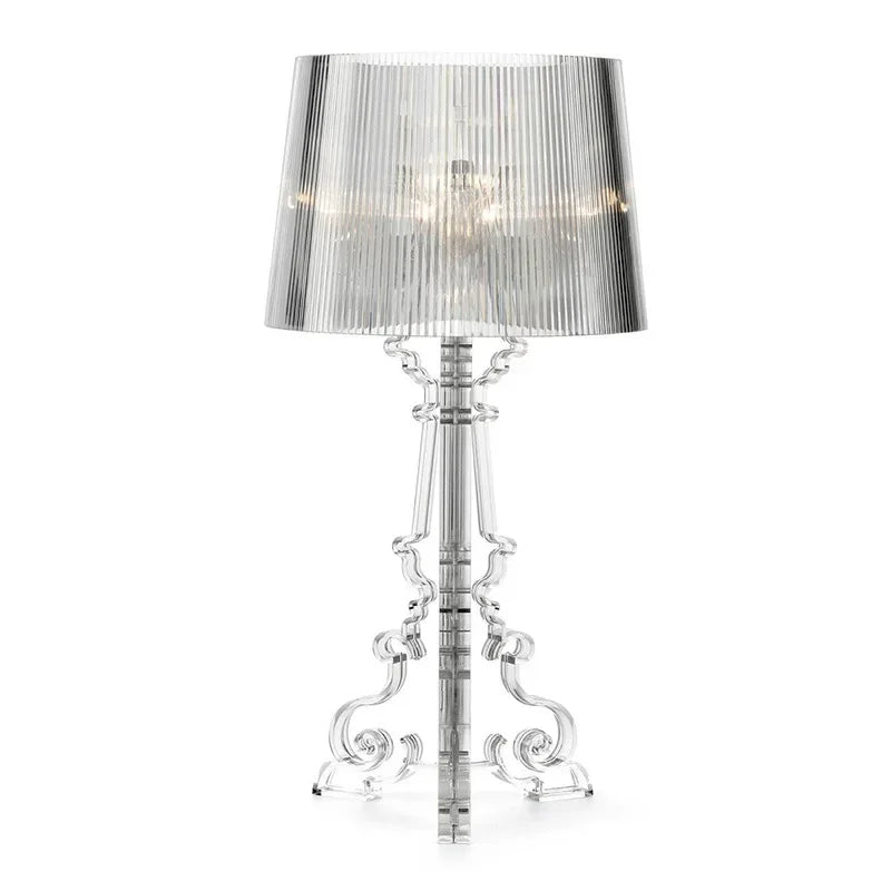 Baroque Ghost Shadow Desk Lamp Decorative Lighting for Living Study Room Bedroom Acrylic Transparent Table Lamps Room Decor