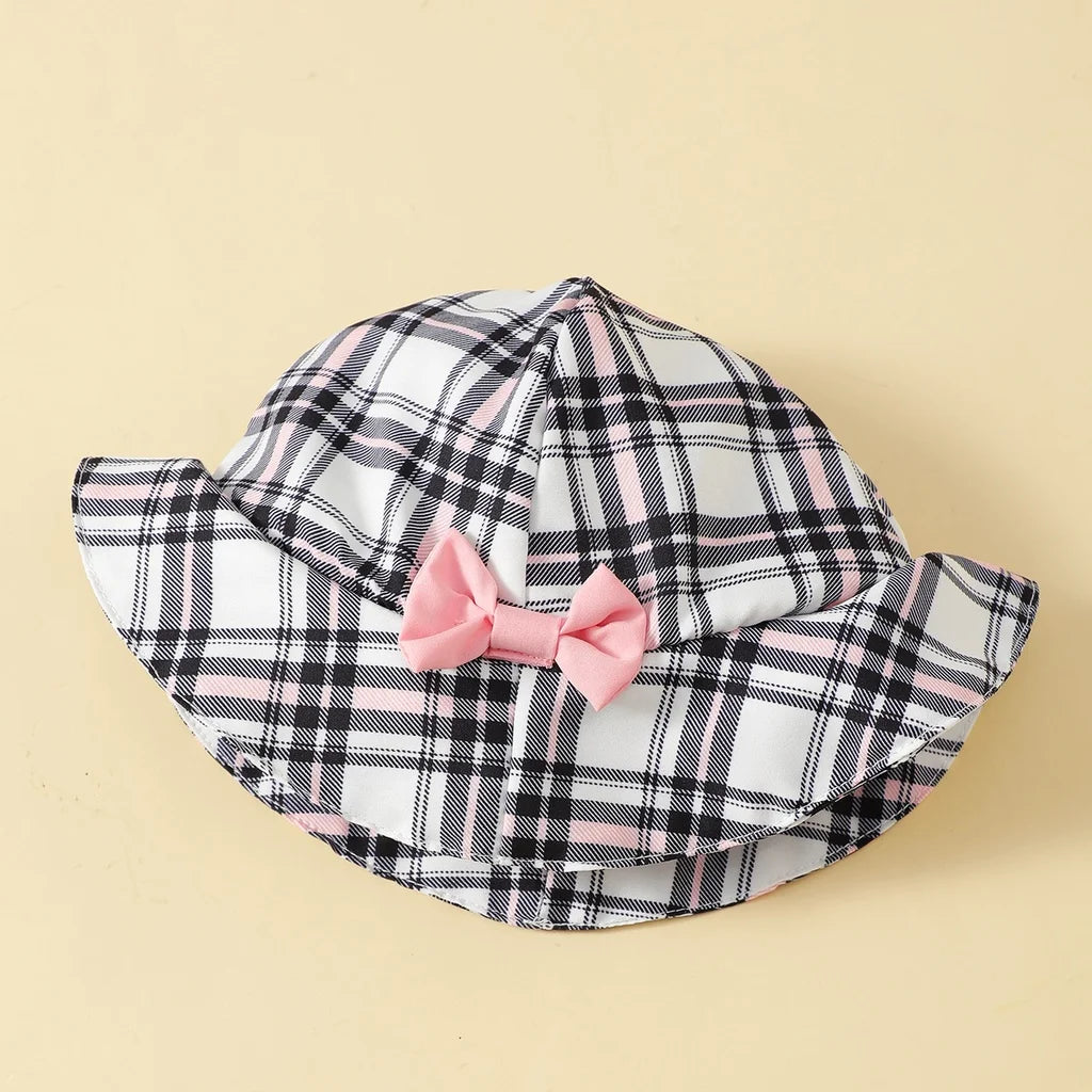 0-18 Months Newborn Baby Girl Clothes Cute Plaid Design Summer Romper+Hat 2Pcs Suit Fashion Holiday Clothing For Toddler Girl