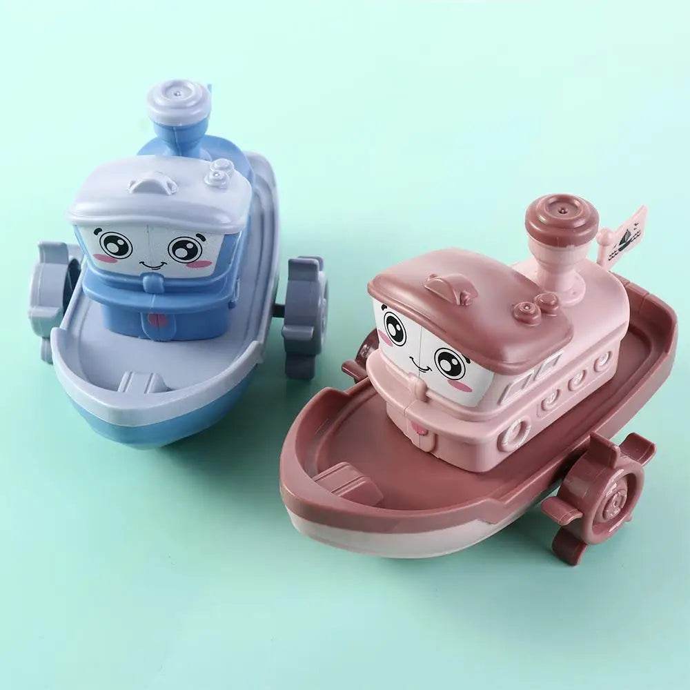 Kids Water Toys Birthday Gifts Swimming Beach Game Bath Playing Toys Clockwork Boat Wind Up Toy Baby Bath Toys Cartoon Ship Toy - AIAZ
