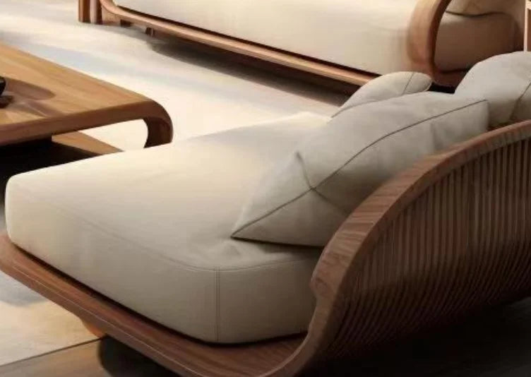 Minimalistic Wooden Sofa Stools Recliners Modern 3 Seater Lazy Living Room Couch Lounge Mini China Sofas Camas Furniture