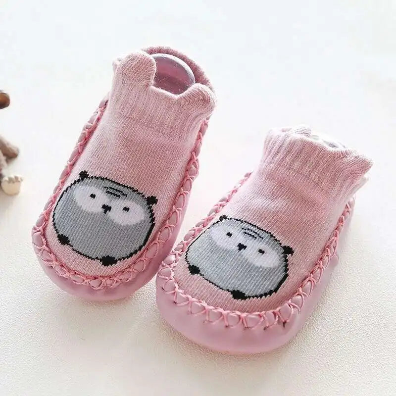 1 Pair Fashion Cute Baby Socks With Rubber Soles Infant Spring Autumn Winter Children Floor Socks Shoes Anti Slip Soft Sole Sock