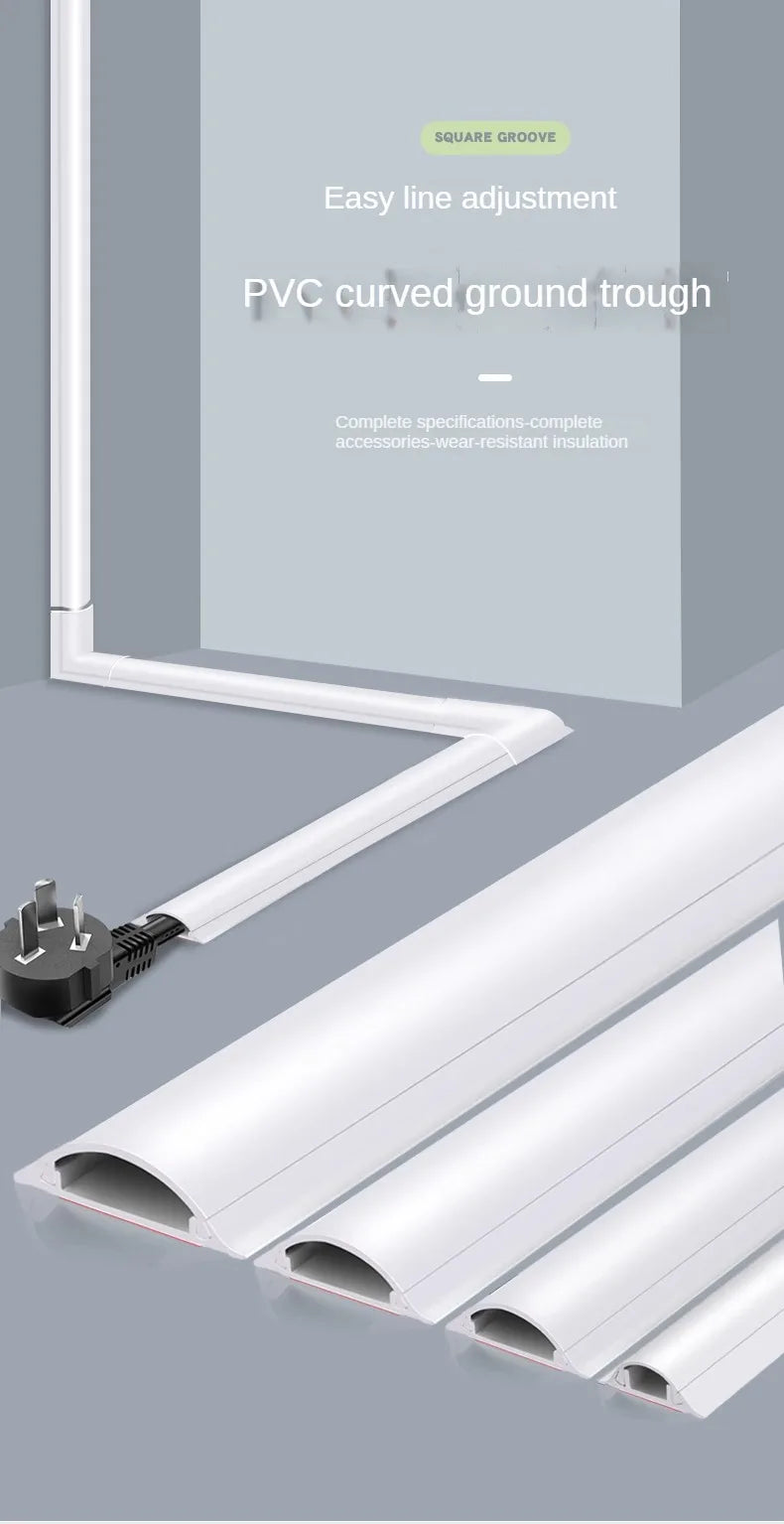 50cm Cord Hider Tv Cable Hider Wall Kit  Wall Cord Concealer Cable Cover Wall Wire Management Cord Covers for Wall Mounted TV