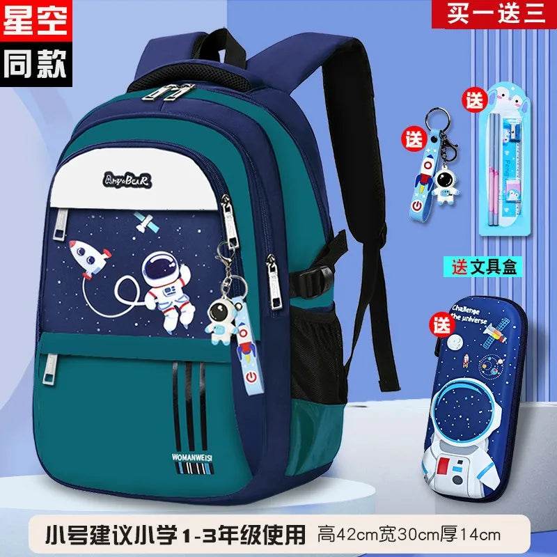 Kids Backpack Children School Bags for Boys Orthopedic School Backpack Waterproof Primary Schoolbag Book Bag Mochila Infantil - AIAZ