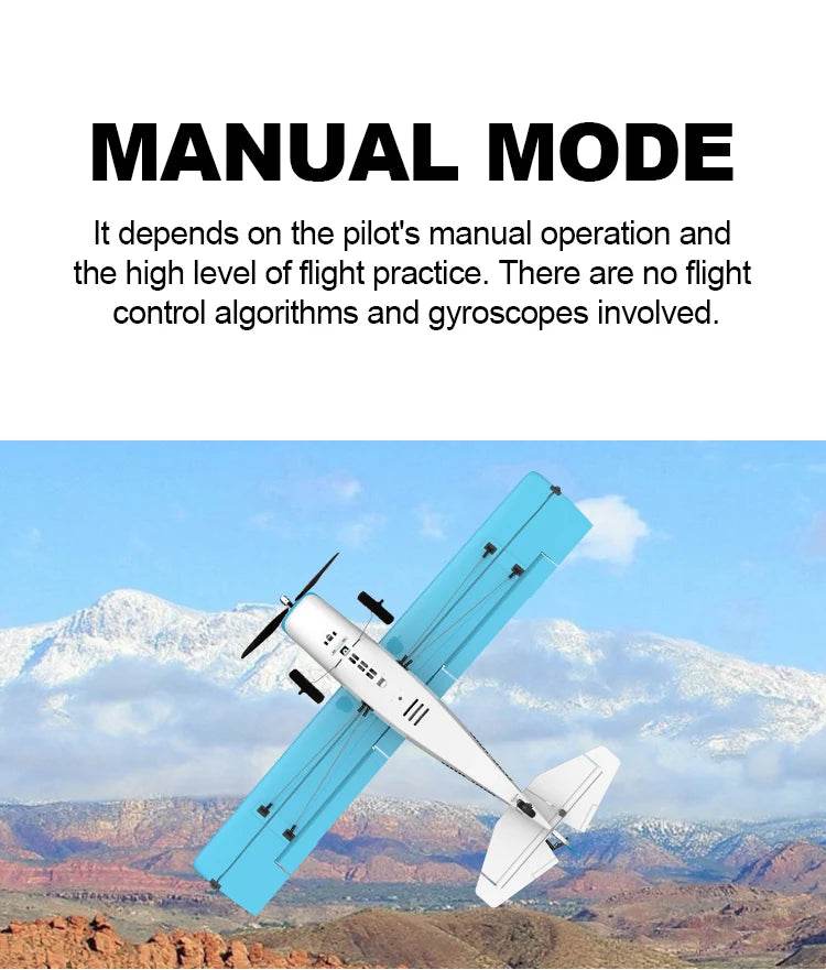Qidi560 Moore M7 Off-road RC Plane 4CH Brushless Remote Control Airplane Fixed Wing Aircraft Model EPP Foam Toys for Children - AIAZ
