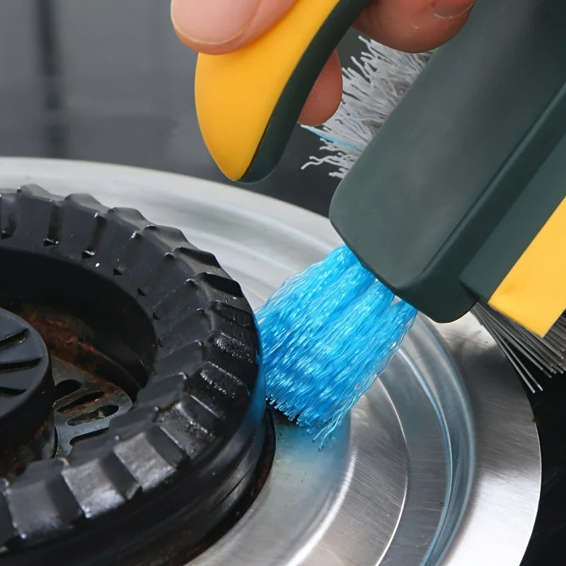 1/2pcs 4-in-1 Crevice and Floor Scrub Brush Durable Plastic Portable Design for Bathroom Kitchen Living Room Cleaning