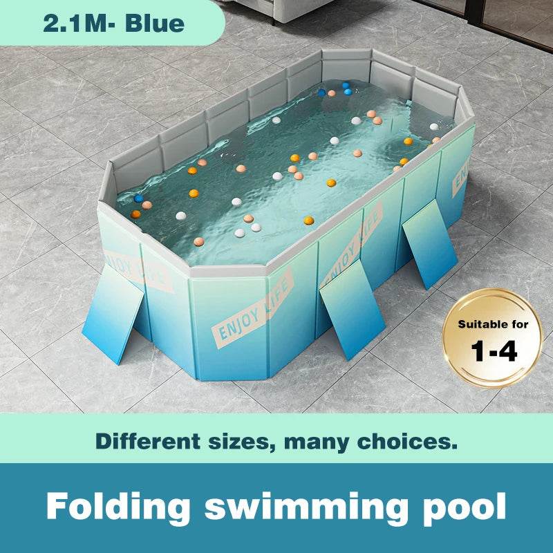3M/2.6M/2.1M Big Swimming Pool Wear-Resistant Non-Inflatable Outdoor Large Pools Outdoor Indoor Game Back to School Gifts - AIAZ