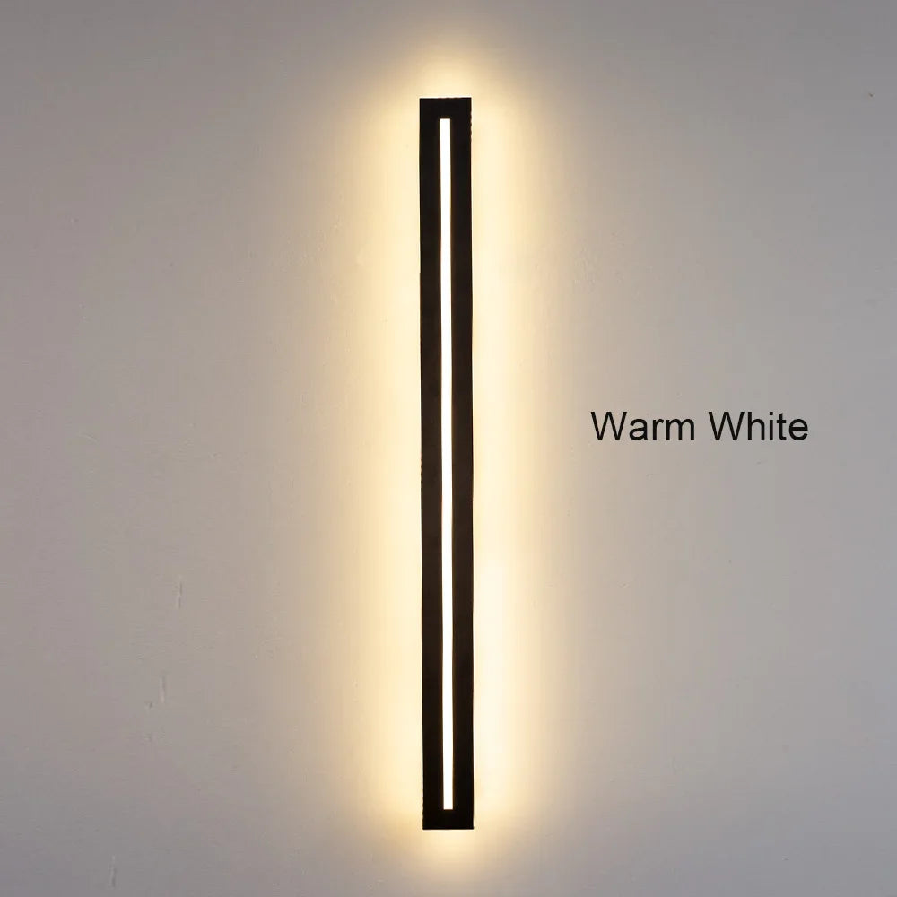 Waterproof IP65LED long wall lamp garden lamp decorative outdoor lighting AC85-265V wall lamp Shoaire exterior wall lamp