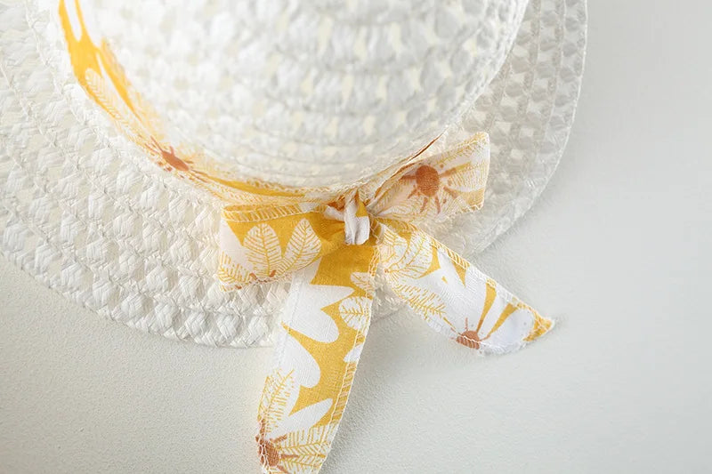 Summer Baby Girl Newborn Strap Dress Little Daisy Bow Baby Princess Dress Girl Children's Wear Comes With Same Hat