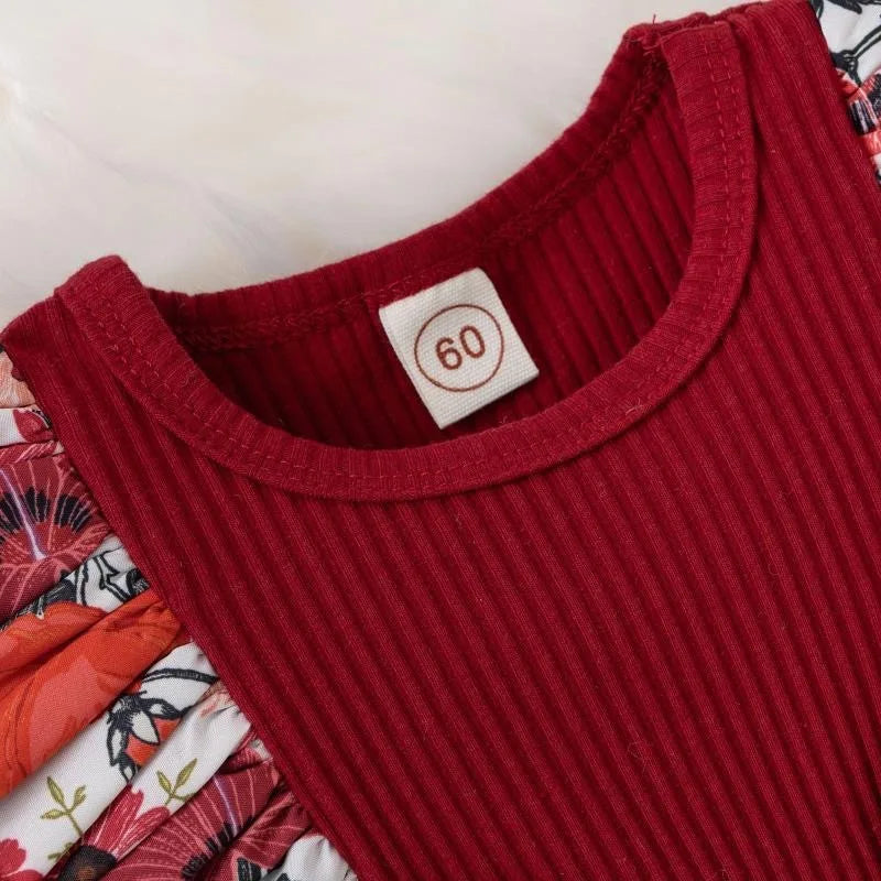 Summer Baby Girl Dress With Bowknot headband Striped Jumpsuit Cotton Dress For Newborn Floral Clothes Baby Crawling Clothes