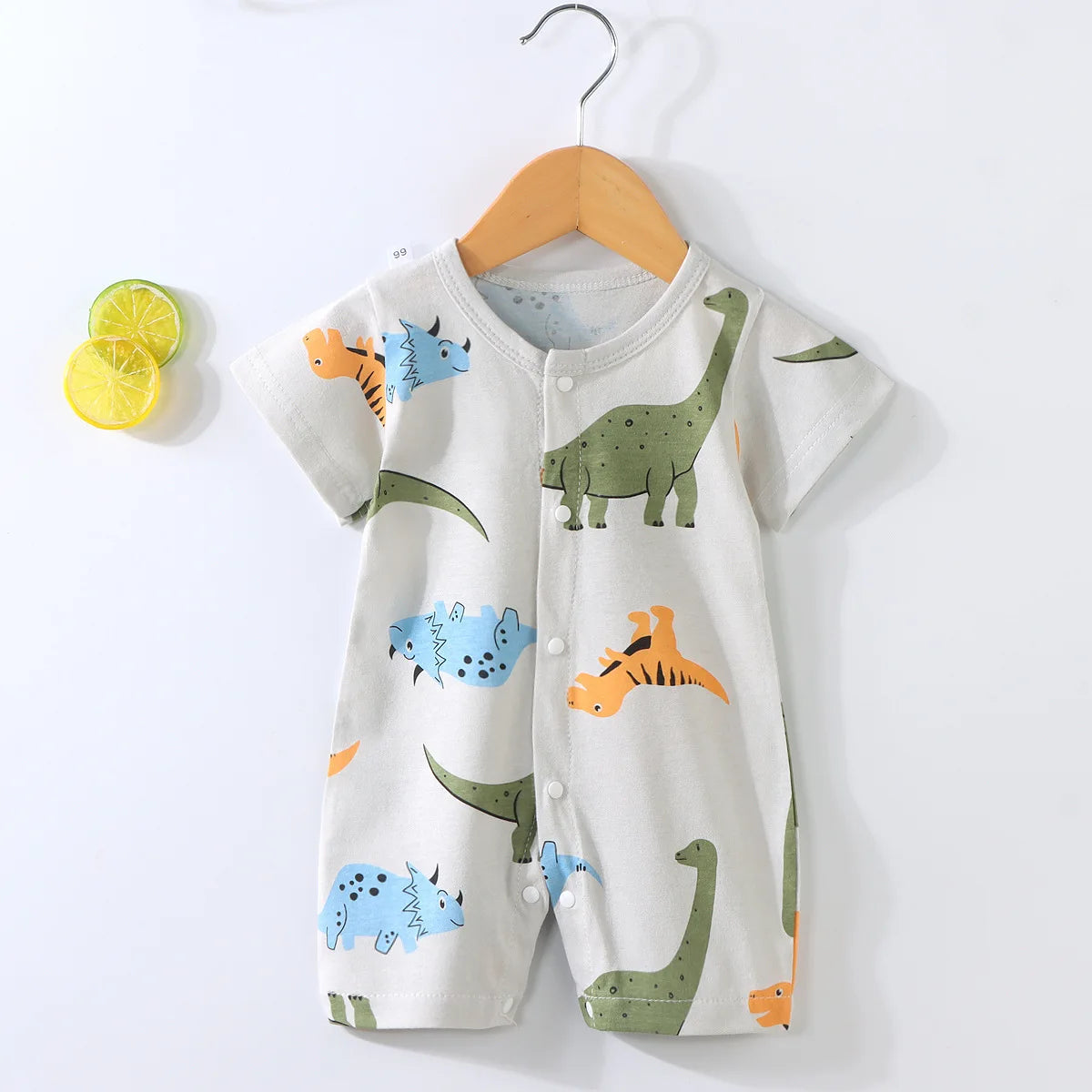 2025 New Baby Onesies Climbing Clothes Pure Cotton Summer Newborn Boys Girls Rompers Short-Sleeved Thin Harness Infant Clothes