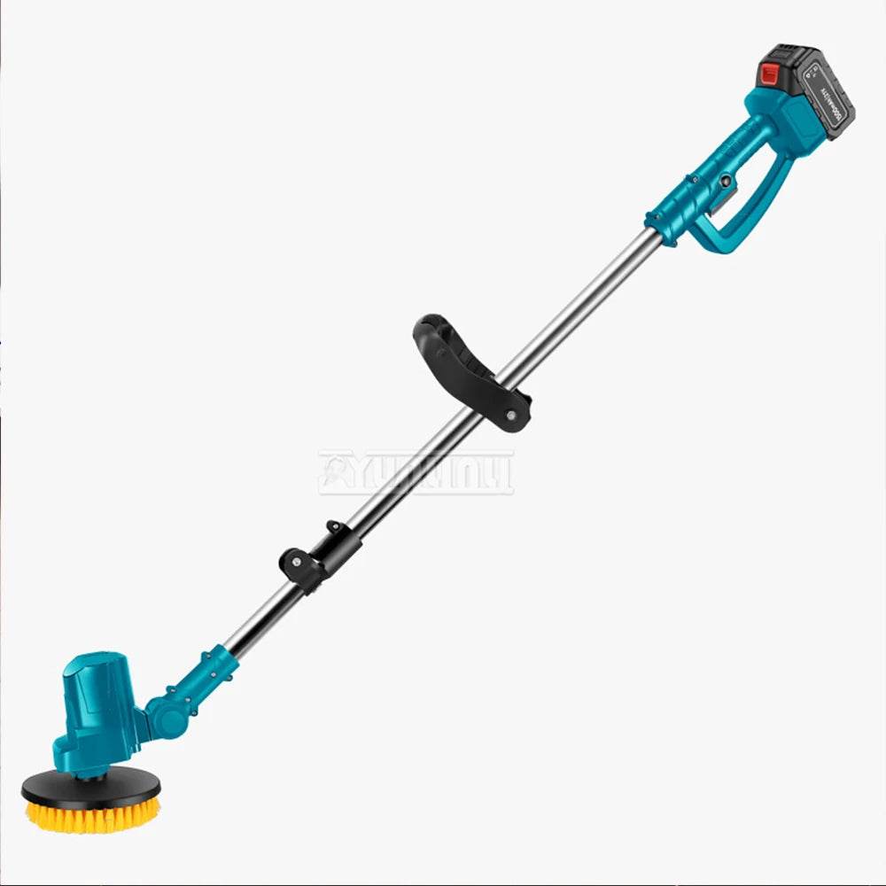 Bathroom Yard Cleaning Polishing Brush Retractable Electric Sweeping Brush Home Garden - AIAZ