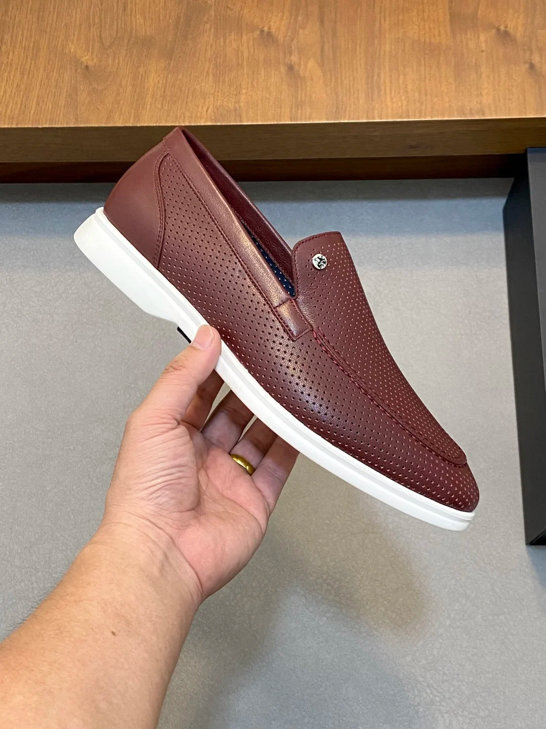 OECHSLI Shoes Cowhide Suede 2025 new breathable comfortable quality genuine leather comfort Men‘s European big size 38-46