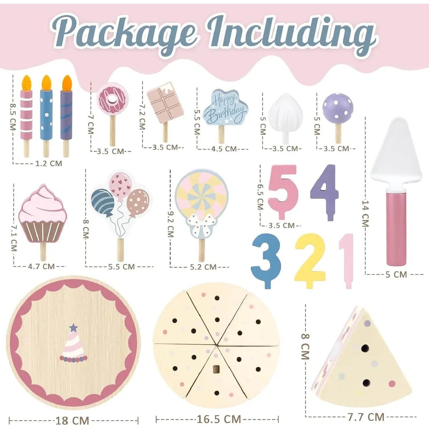 Wooden Kids Kitchen Toys Simulation Birthday Cake Toy Pretend Play Cutting Food Game Children Role Play Toy Gifts for Boy Girl - AIAZ
