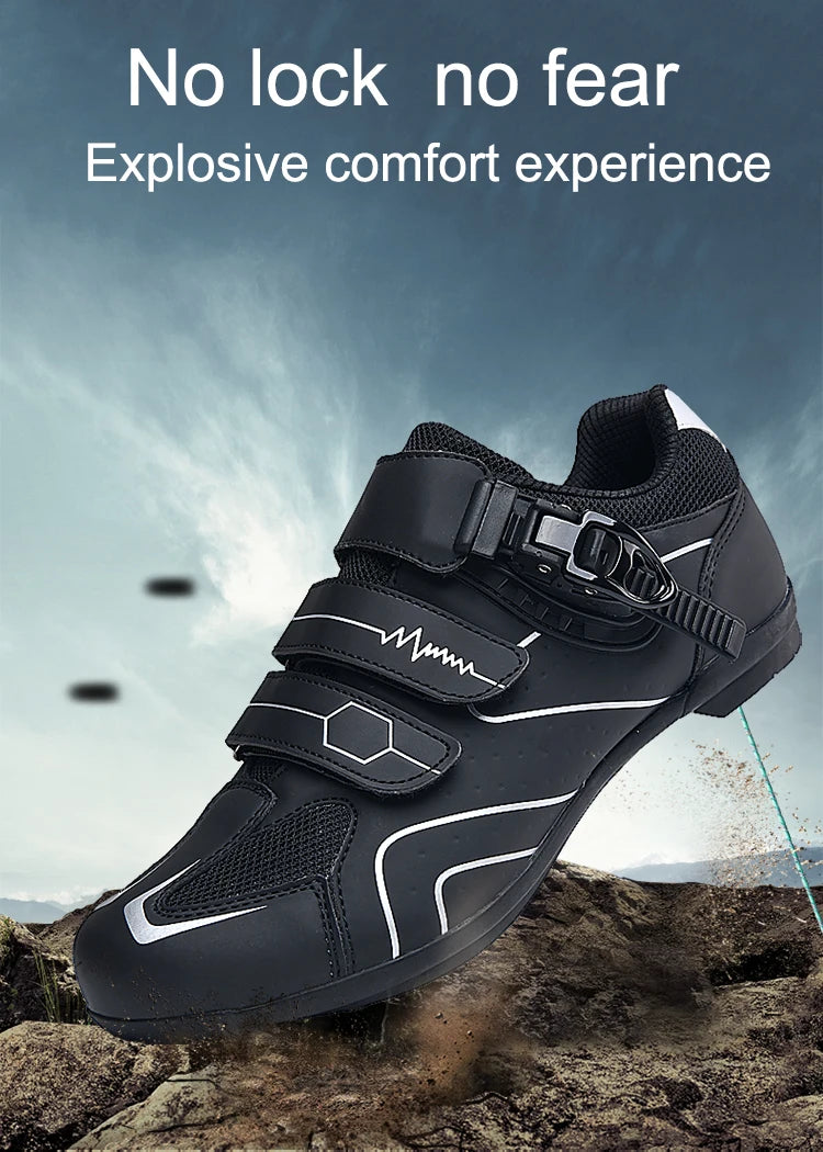 New men's cycling sneakers with cleats Speed cycling Shoes for women, rubber soled cycling shoes