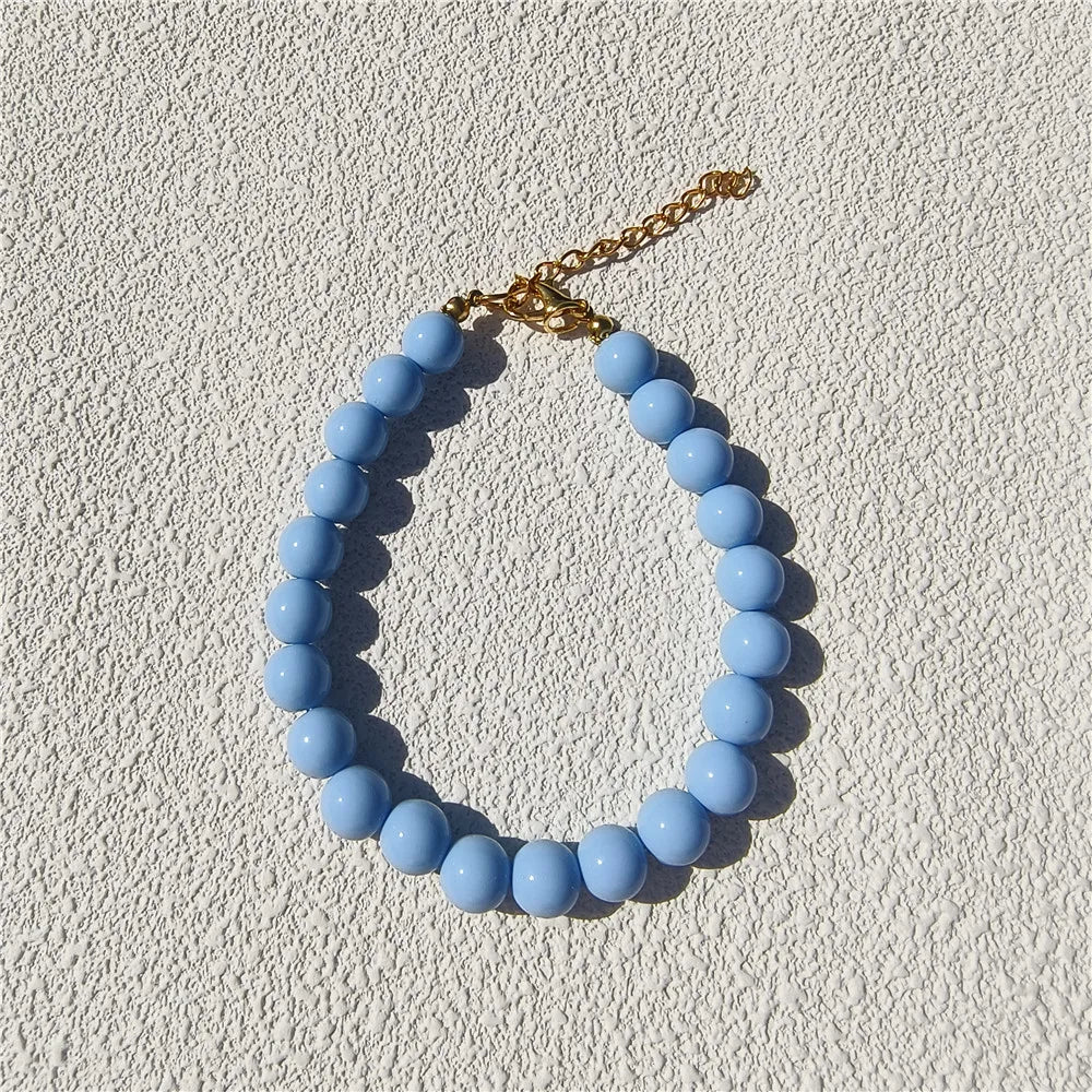 Dogs Necklace Extension Chain Design Pet Collar Fashion Dogs Faux Pearls Necklace Loop DIY Cat Dog Grooming Accessory