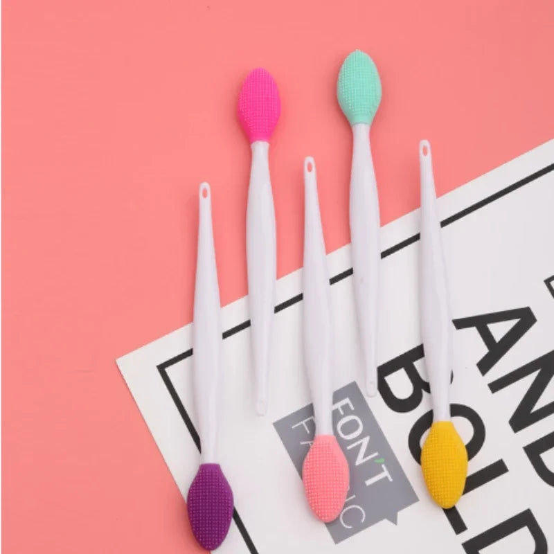 1PC Beauty Skin Care Wash Face Silicone Brush Exfoliating Nose Clean Blackhead Removal Brushes Tools With Replacement Head
