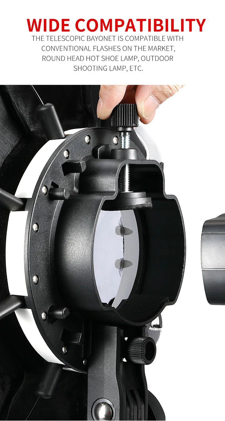 TRIOPO 55cm 65cm 90cm 120cm Foldable Octagon Softbox Tripod Grip for Godox V860III V1 AD200Pro Yongnuo Speedlite Flash Light